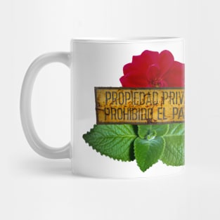 Flowery panel Mug